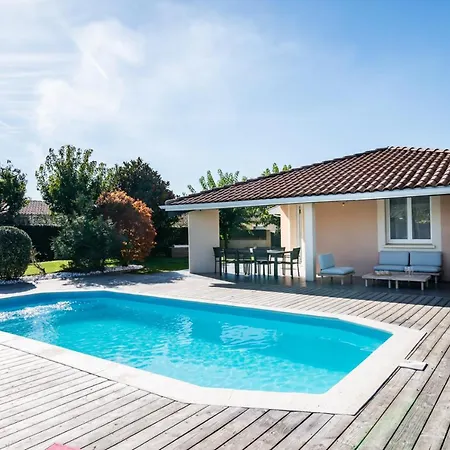 Frenchyhomes☆villapiscine☆8pers☆centrebassin